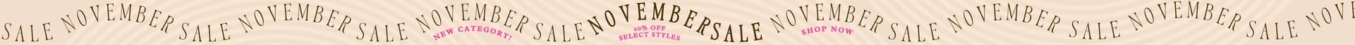 NOVEMBER SALE